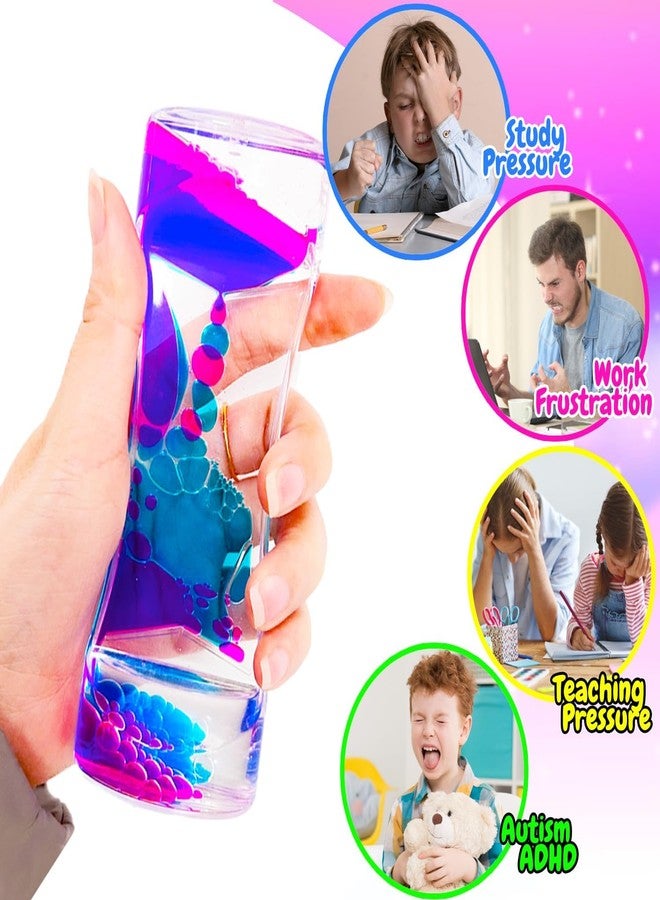 TGIQROVE 12 Pcs Liquid Motion Bubbler Sensory Toys, Liquid Timer AnxietyCalming Toys for Kids Adults, Party Favors, Classroom Prizes Easter Birthday Gift for Kids - Image 4